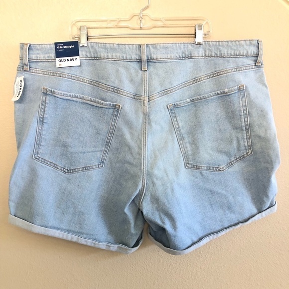 Old Navy High-Waisted Button-Fly O.G. Ripped Cuffed 5”inseam Jean Shorts Size 26 - Picture 2 of 11